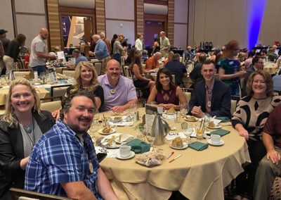 Johnson Bixby team members at a dinner event