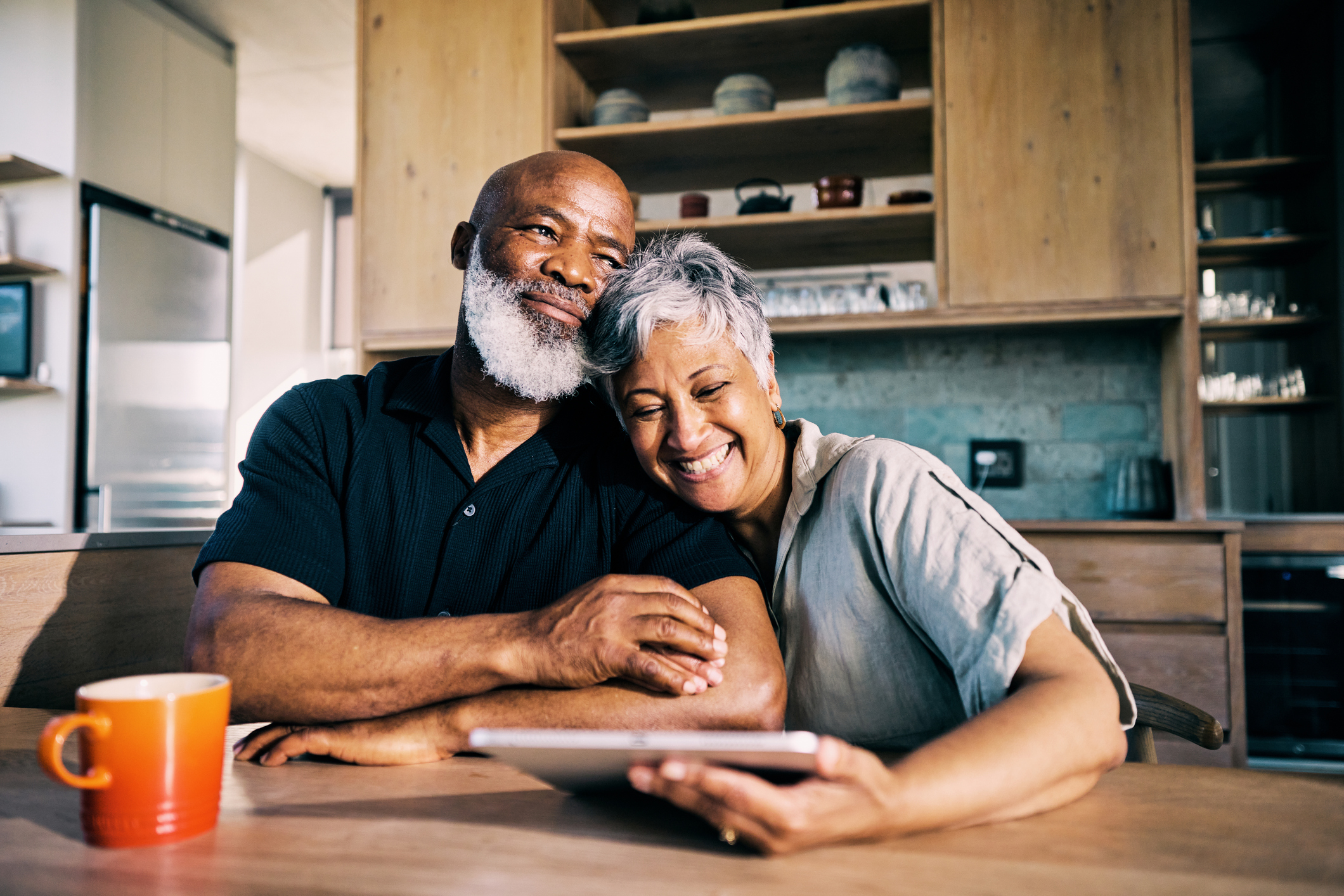 Senior African-American Couple Happy with Their Retirement Plans