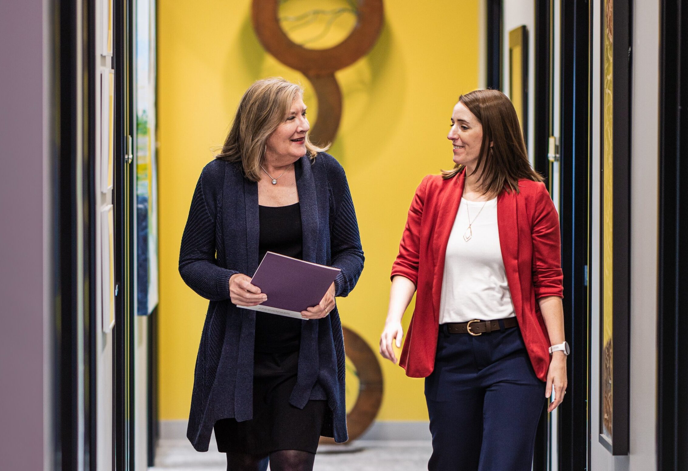 Patricia Walking with Client