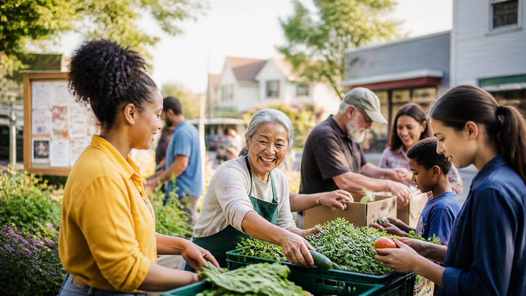 Community garden and local food pantry